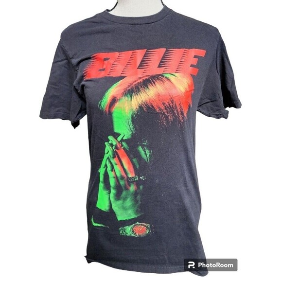 Billie Eilish T-Shirt Size Small Black Pop Alternative Band - Picture 2 of 6